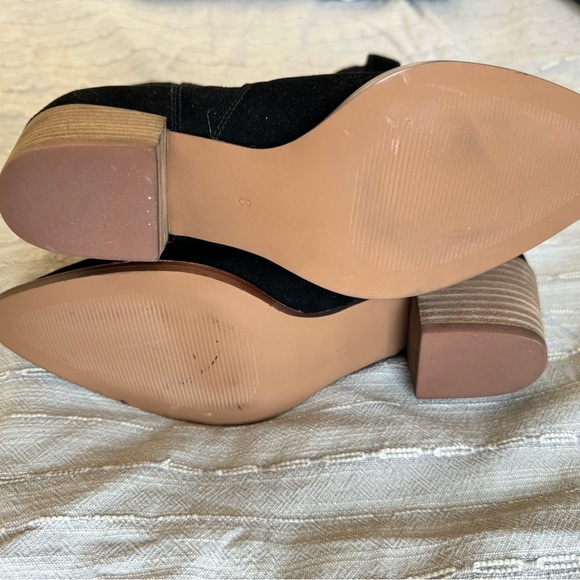 MADEWELL Black Suede Western Boots “The Cassidy Tall Western Boot” NWT - Picture 14 of 16